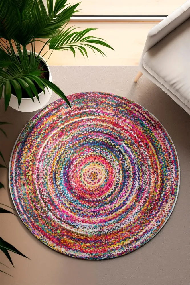 Multicolor okrugli tepih DA 2114 100 cm (432WLM1987)