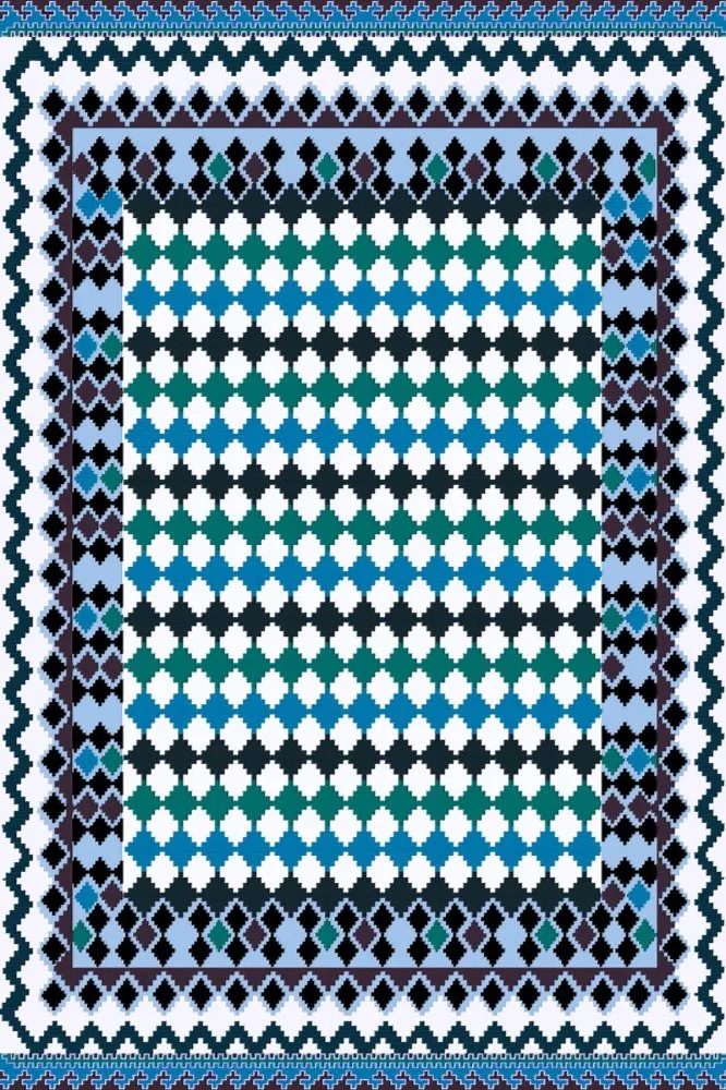 Multicolor tepih Hmnt 551 120 x 180 (476HFT1320)