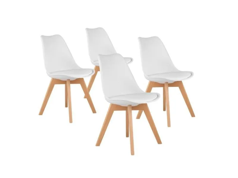 Napoli set 4 stolice White