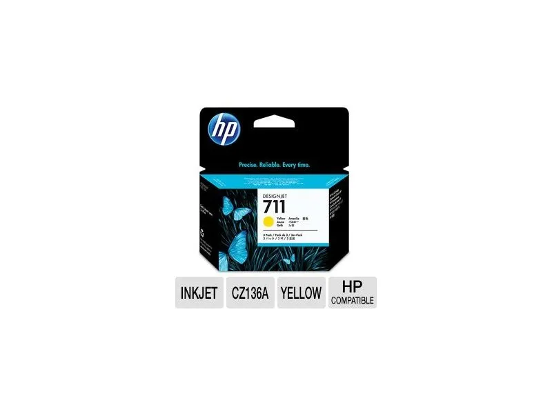 No.711 Yellow Designjet Ink Cartridge CZ132A