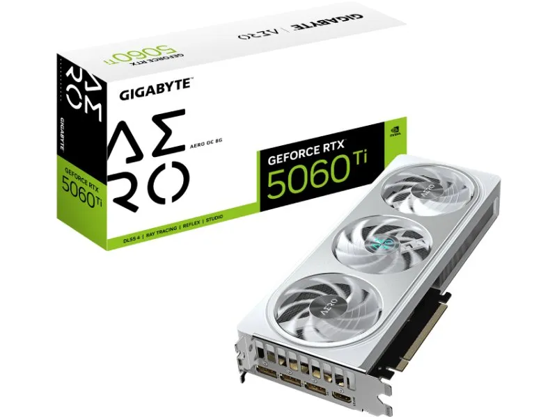 nVidia GeForce RTX 5060 Ti AERO 8GB 128bit GV-N506TAERO OC-8GD rev. 1.0 grafička karta