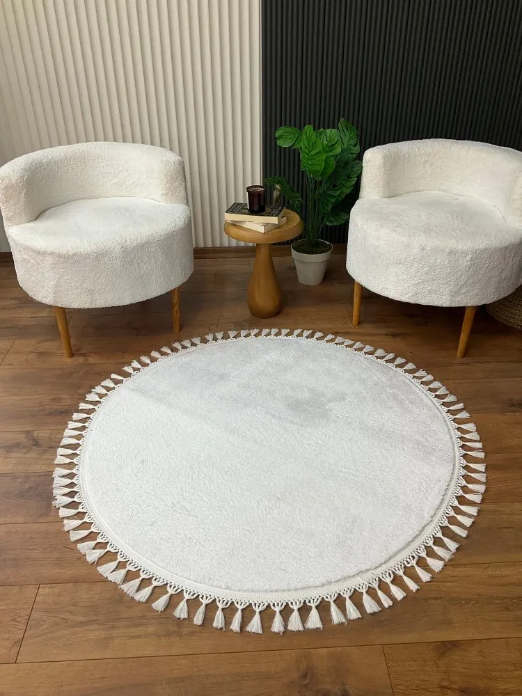 Okrugli tepih 1414 White 120 x 120 (514SRZ1432)