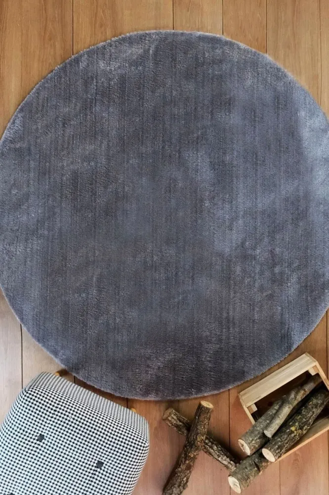 Okrugli tepih Tavsan Grey 120 x 120 (551CST1306)