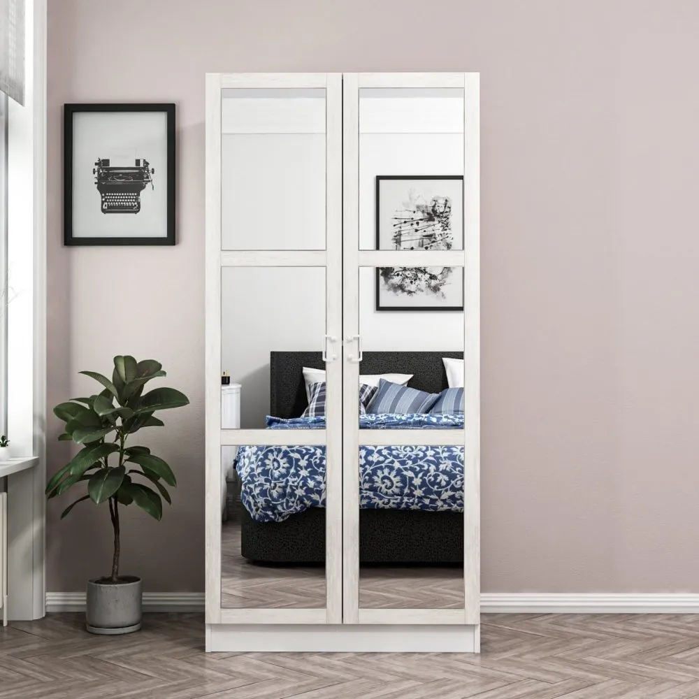Ormar Kale Chain Mirror Antique White 190 (506MNR2148)