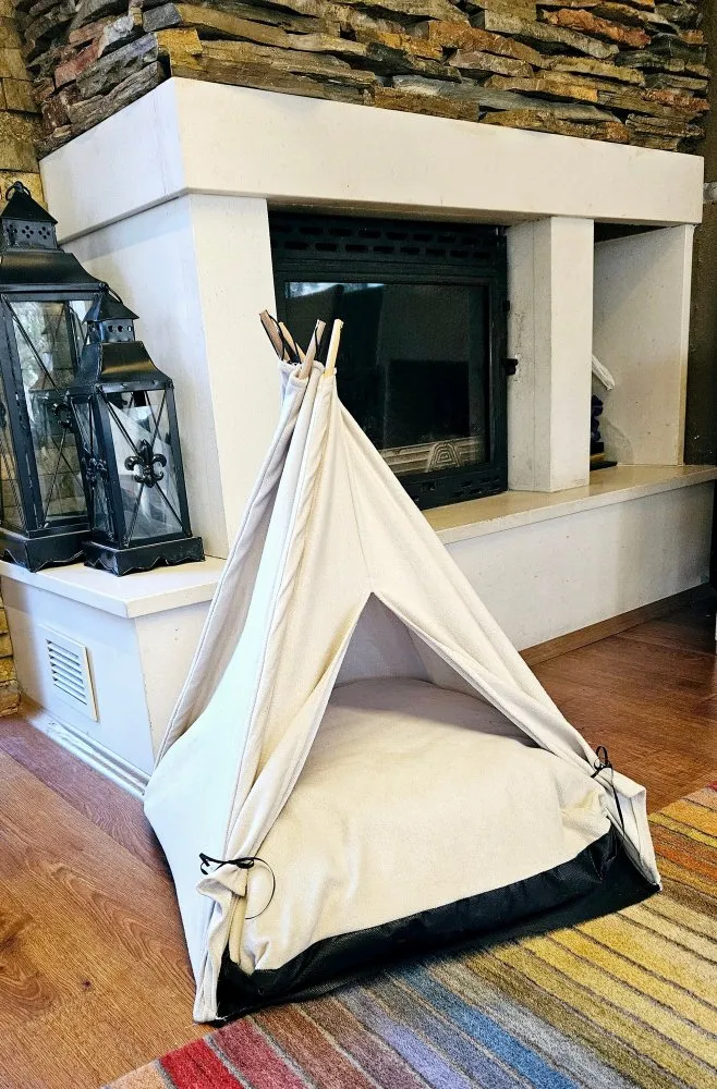 Pet bed Cadır cream