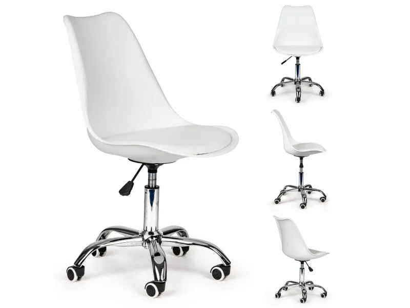 Pisa set 4 kancelarijske stolice White