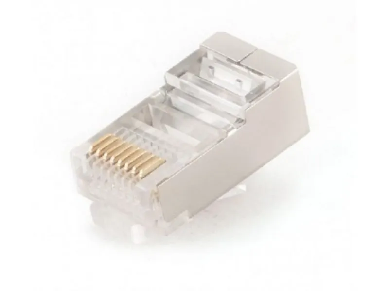 PLUG5SP/100 shielded modular 30u gold plated LAN konektor RJ45 za FTP SFTP cat5 (pak.100kom) 38702