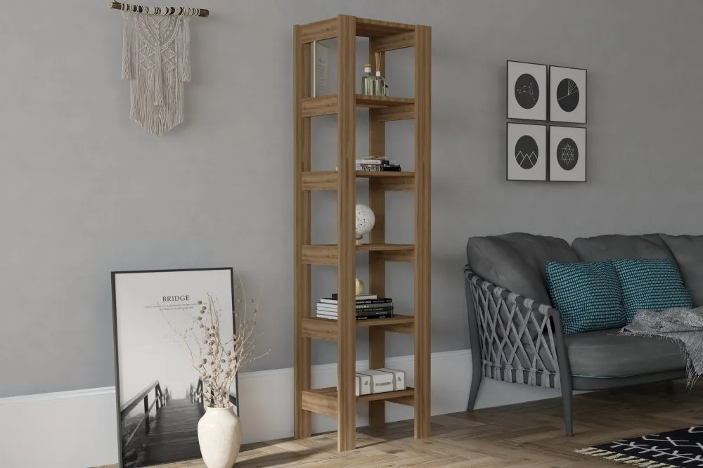 Polica za knjige Creator Walnut