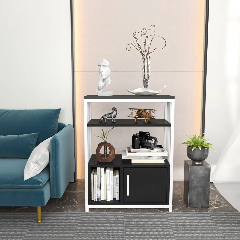 Polica za knjige Letos Anthracite White