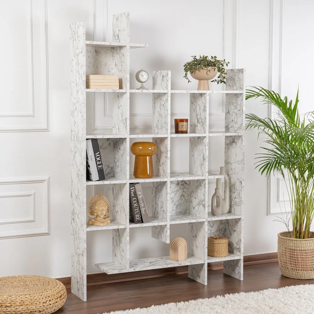 Polica za knjige Manco Carrara Marble