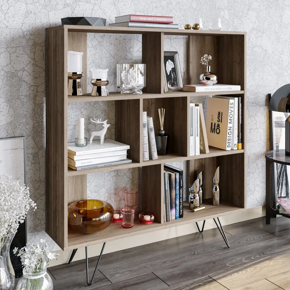 Polica za knjige Mistico Walnut