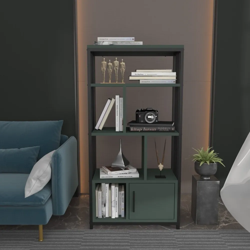 Polica za knjige Valero Black Green