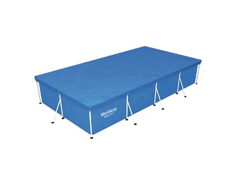 Prekrivač za bazen sa metalnim ramom 400x211 cm