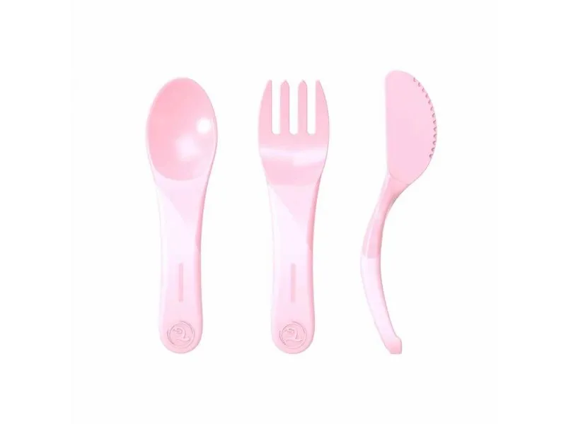 PRIBOR ZA HRANJENJE 6 M PASTEL PINK