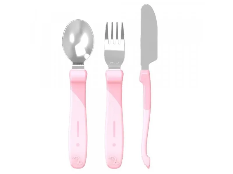 PRIBOR ZA JELO 12 M PASTEL PINK