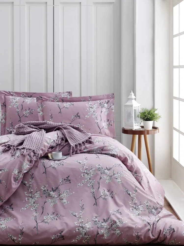 Ranforce posteljina (135 x 200) Chicory Pink