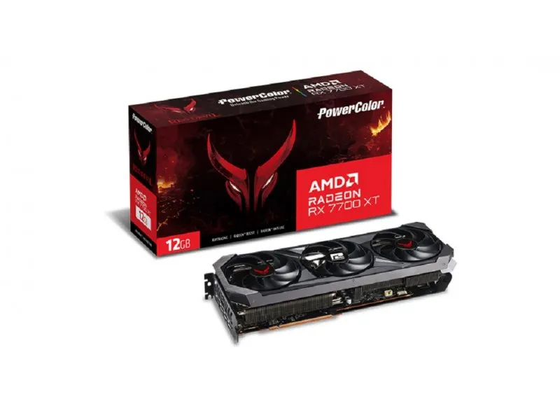 Red Devil Radeon RX7700XT 12GB GDDR6 192bit RX7700XT 12G-E/OC