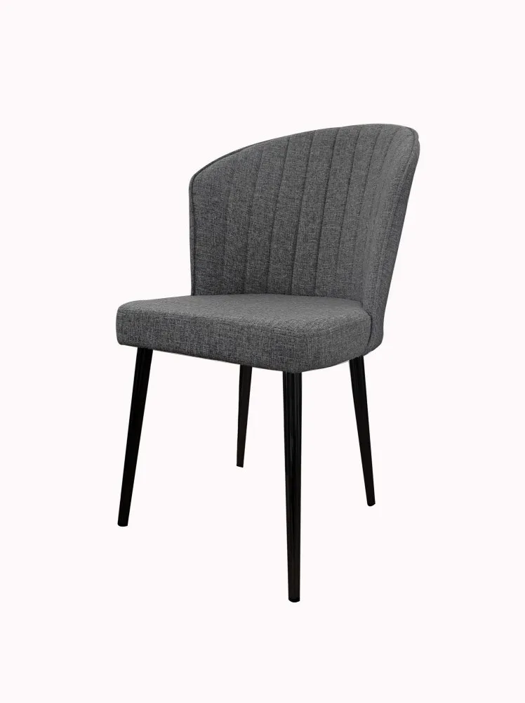 Set 2 stolice Rubi Grey Black