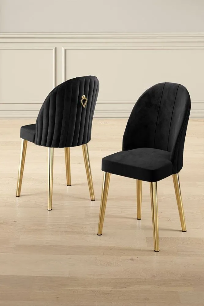 Set 6 stolica Mara Black Gold