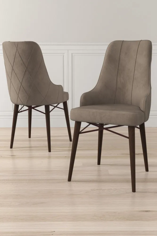 Set 6 stolica Neta Cappuccino Brown