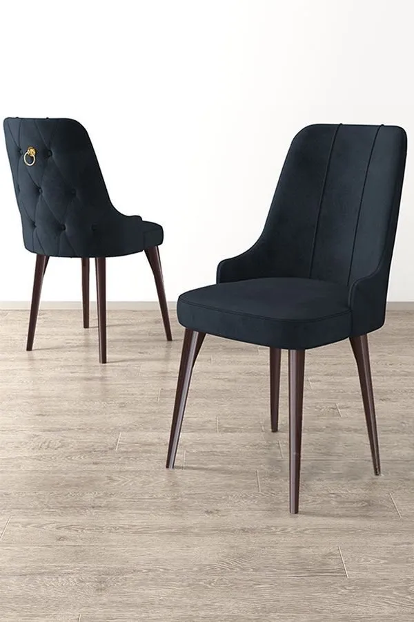 Set 6 stolica Newa Anthracite Brown