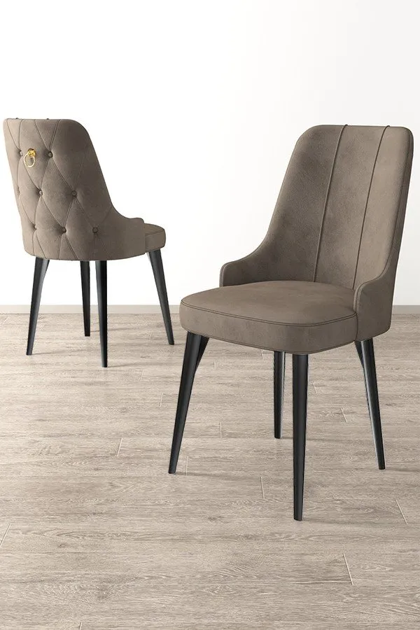 Set 6 stolica Newa Cappuccino Black