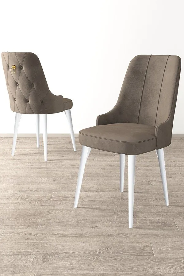 Set 6 stolica Newa Cappuccino White