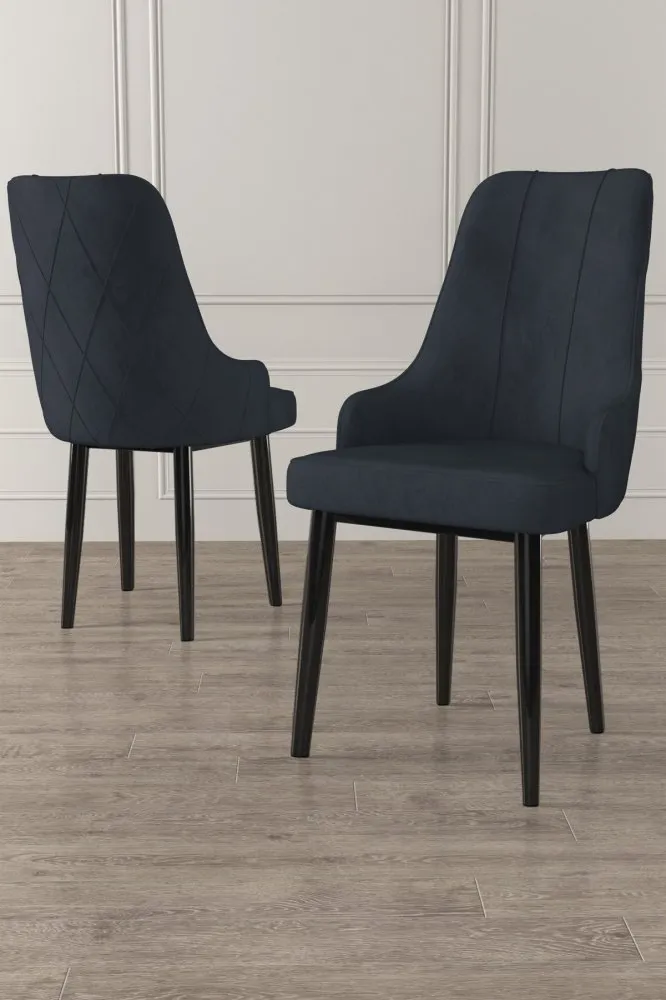Set 6 stolica Trex Anthracite Black