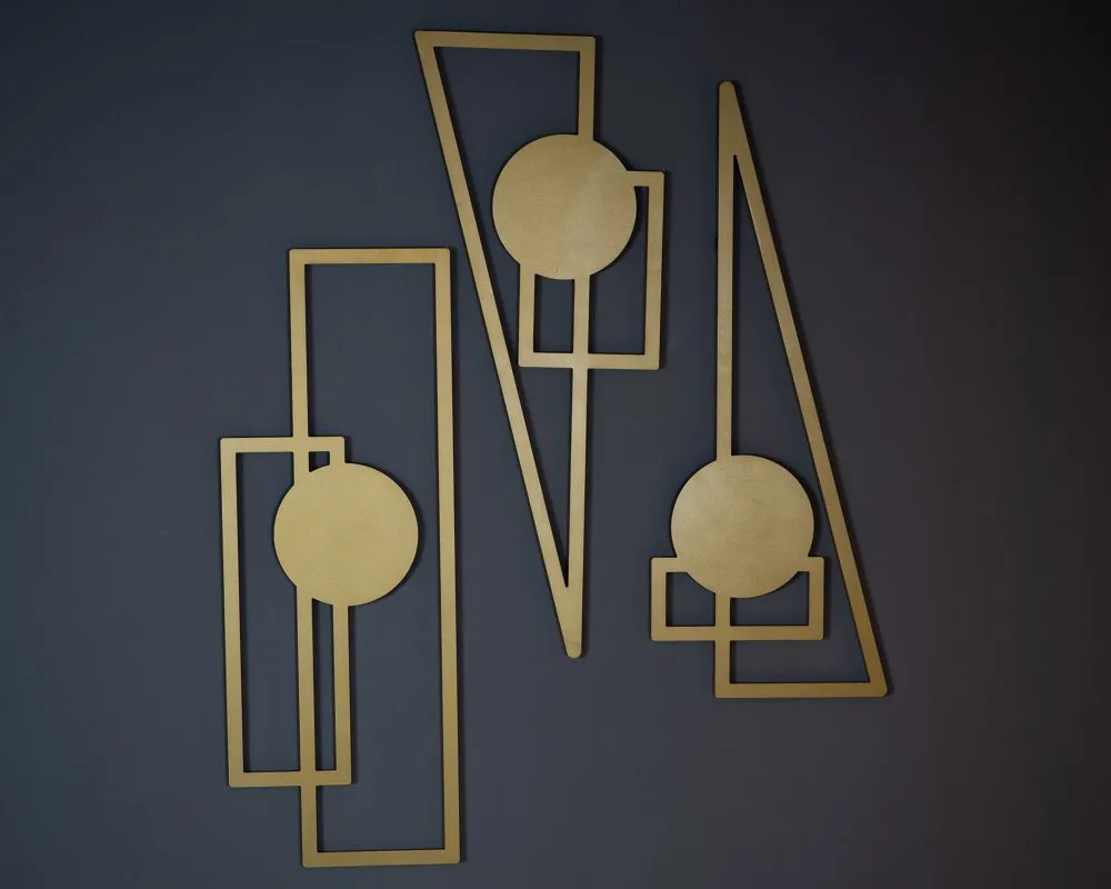 Set ukrasnih metalnih dodataka (3 komada) Trident APT426