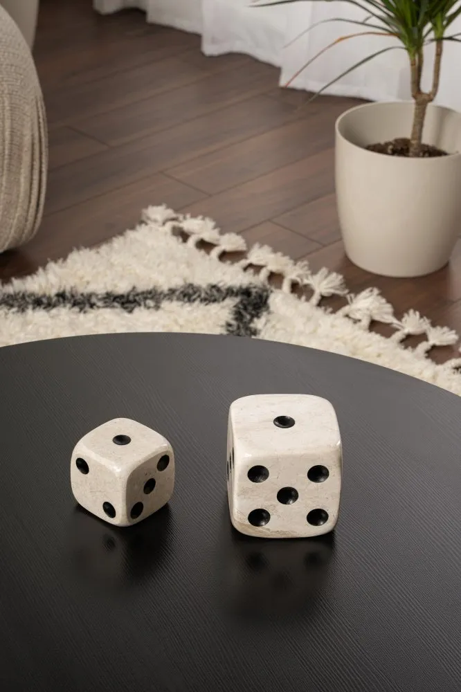 Set ukrasnih predmeta (2 komada) Marble Dice Set of 2