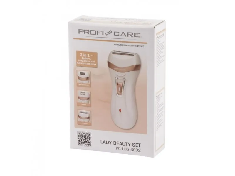 Set za negu - PC-LBS 3002 3 u 1 epilator, brijač i turpija za pete