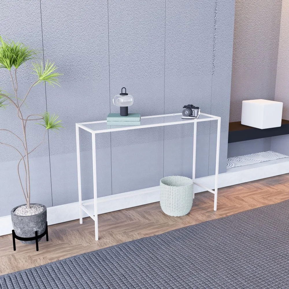 Sideboard komoda Canvas White Transparent