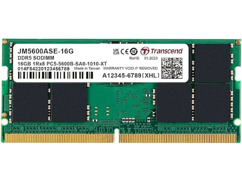 SODIMM DDR5, 16GB, 5600MT/s JM5600ASE-16G