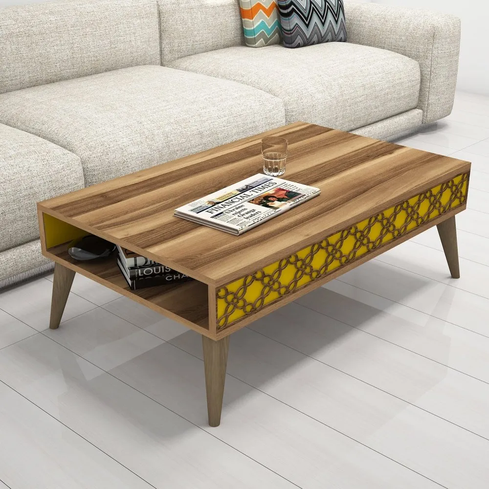 Sto za dnevnu sobu City Walnut Yellow