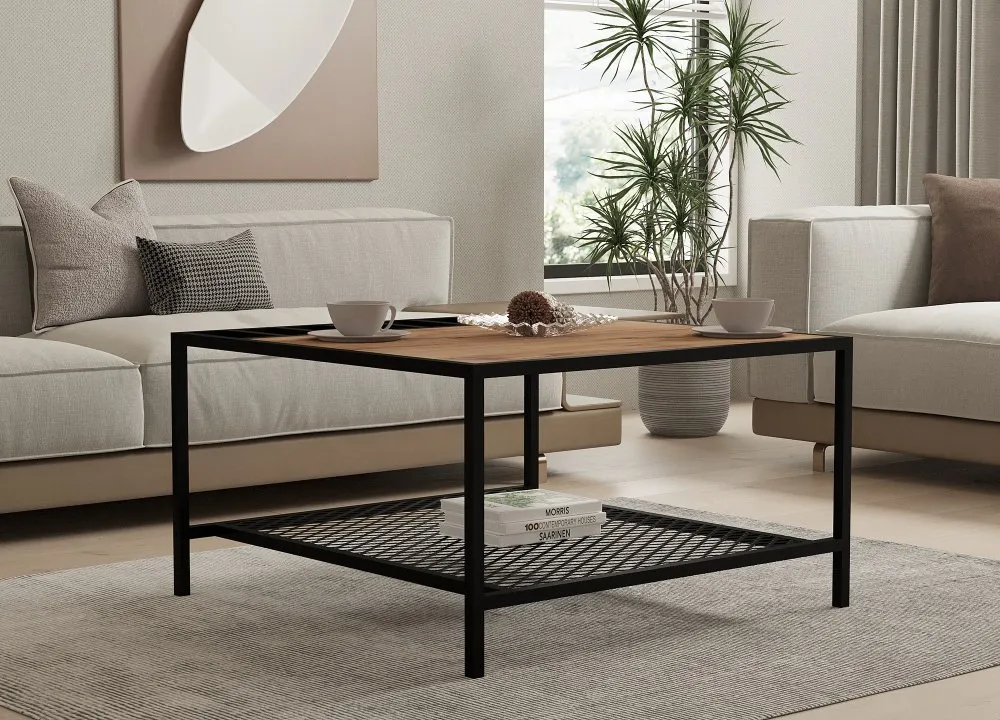 Sto za dnevnu sobu Gomis Atlantic Pine Black