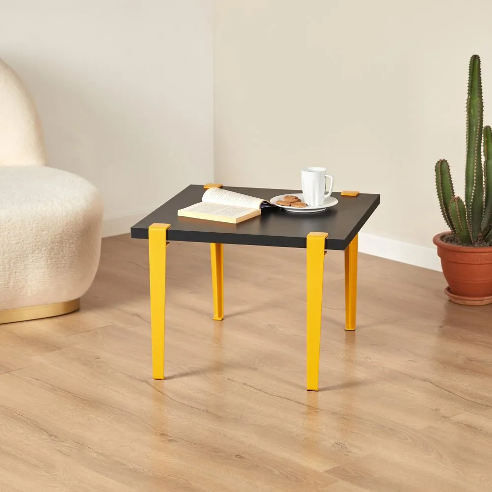 Sto za dnevnu sobu Halicheron Anthracite Yellow