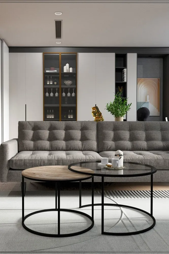 Sto za dnevnu sobu Kyoto Transparent Antique Pine