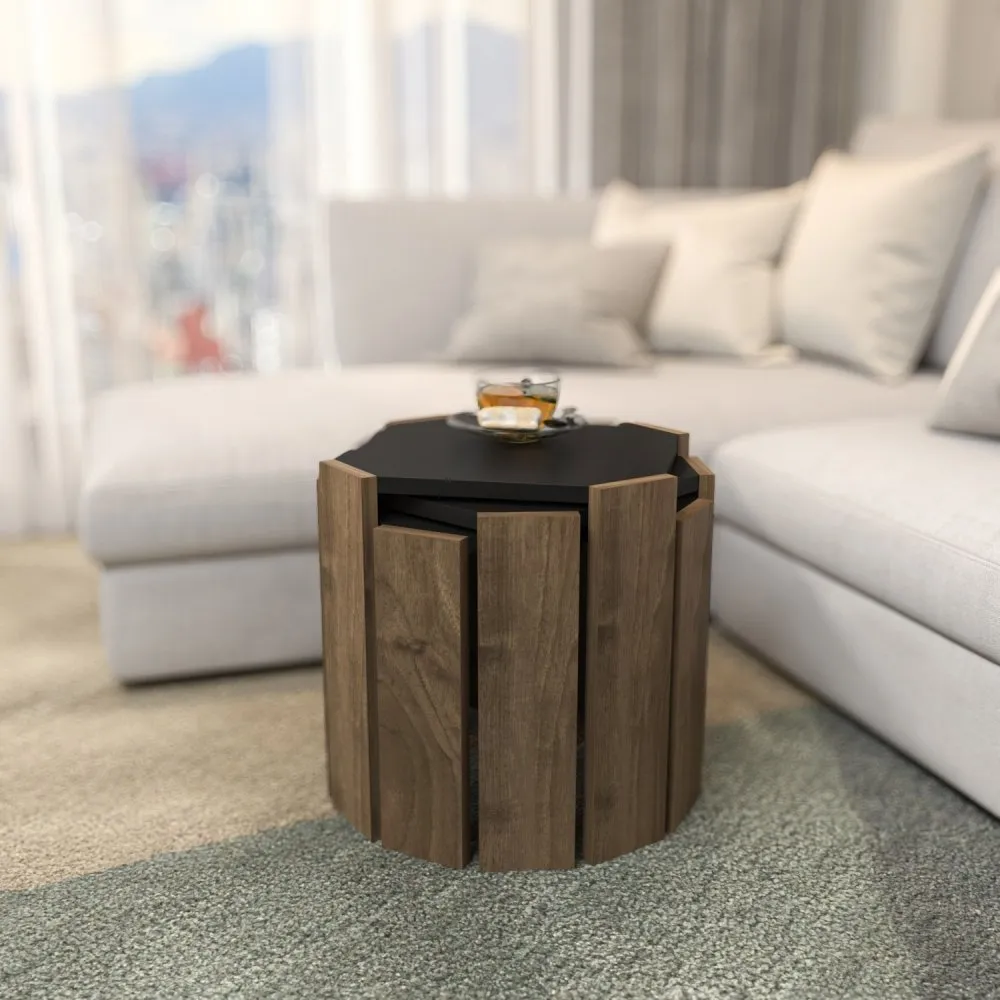 Sto za dnevnu sobu Lori Anthracite Walnut