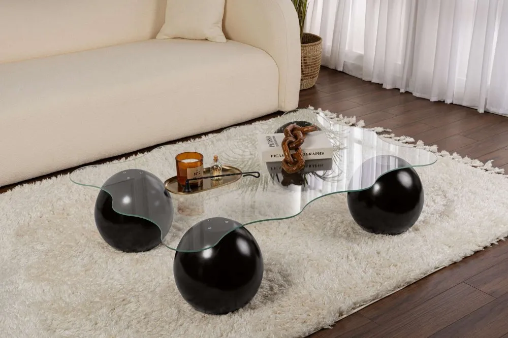 Sto za dnevnu sobu Noxa Black Transparent