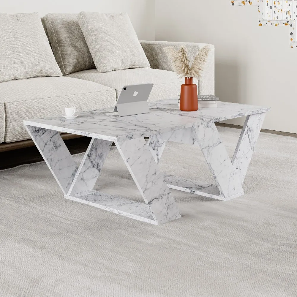 Sto za dnevnu sobu Pipra Carrara Marble