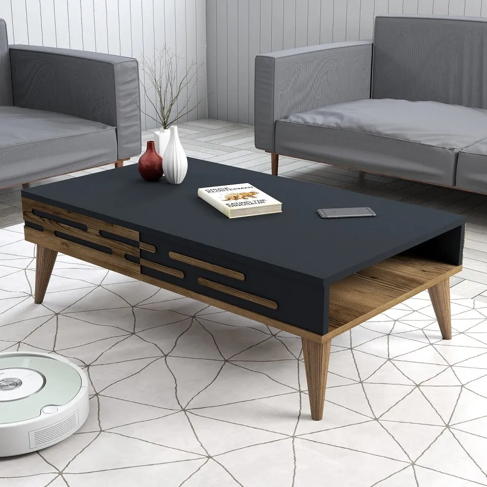 Sto za dnevnu sobu Valensiya Walnut Anthracite