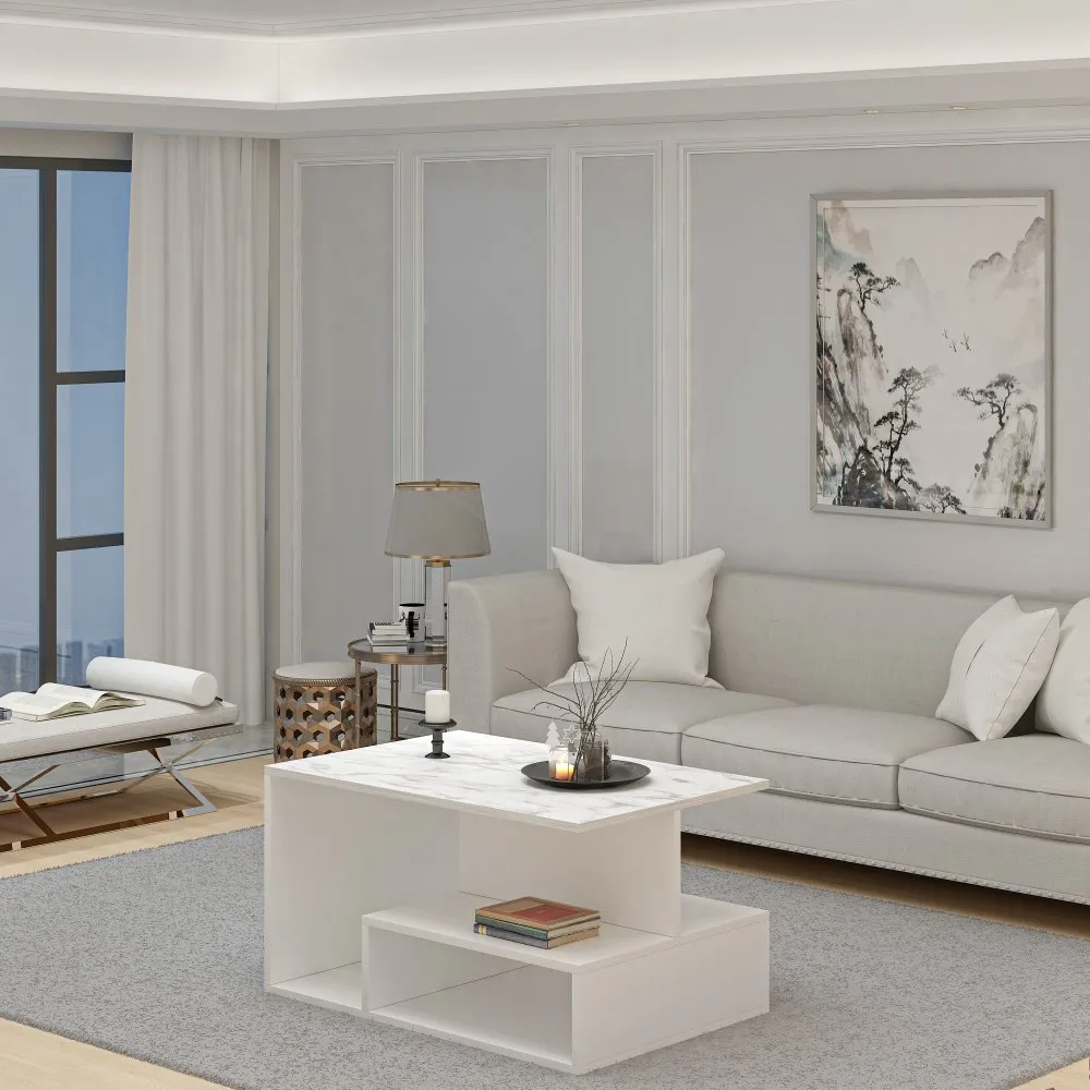 Sto za dnevnu sobu Vera White Marble