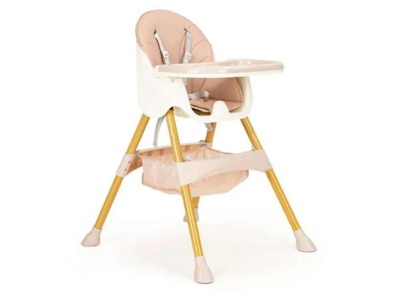 STOLICA ZA HRANJENJE 2U1 PINK/WHITE