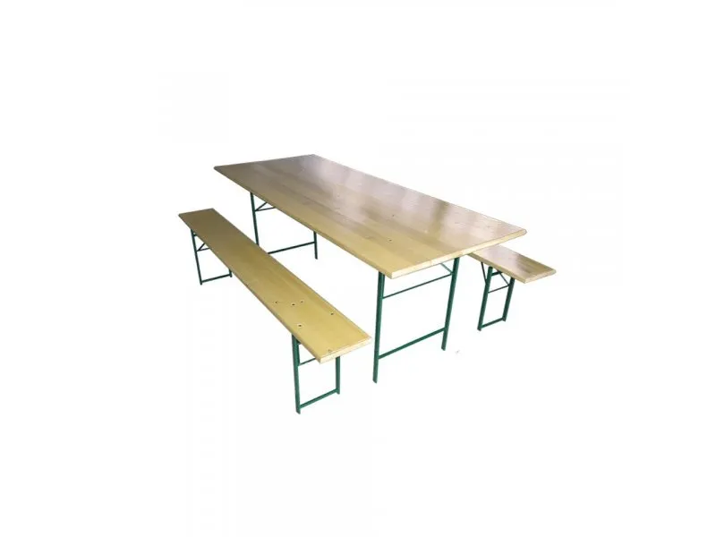 STOUT Baštenski set sto + 2 klupe 220 x 80