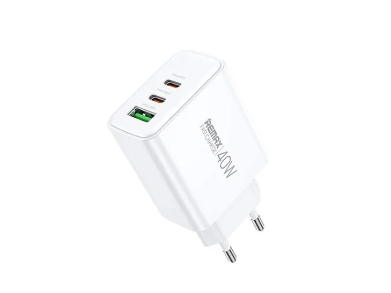 Strujni Fast punjač Kiddy 1xUSB 3.0 + 2xUSB-C 20W RP-U123, beli