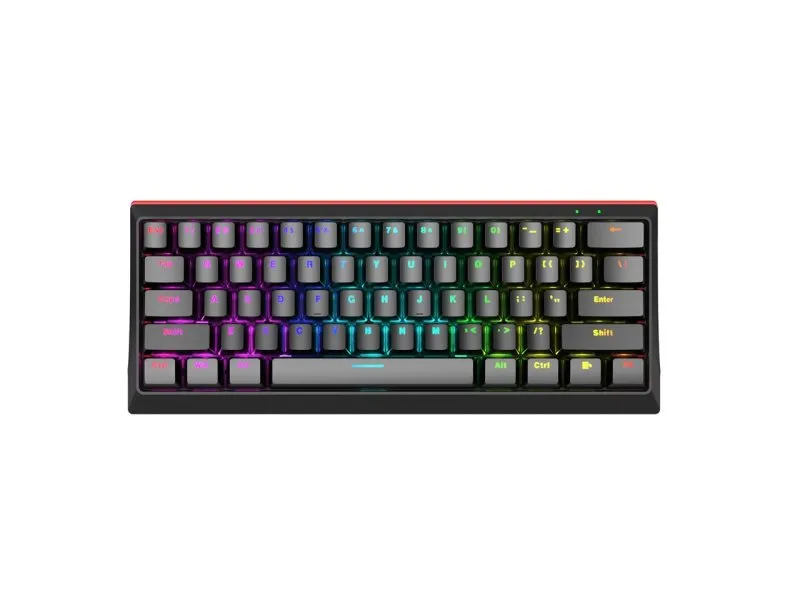 TASTATURA USB KG962 CRNA CRVENI SVIČEVI