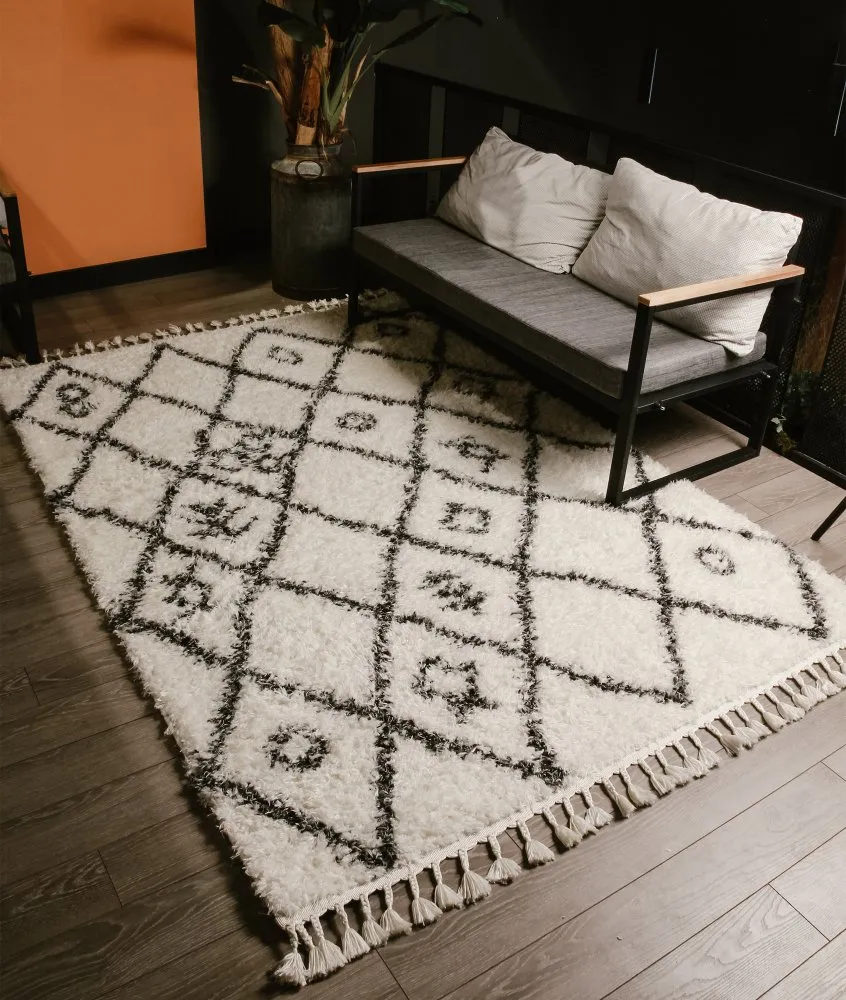 Tepih (200x290) 3531A White Anthracite