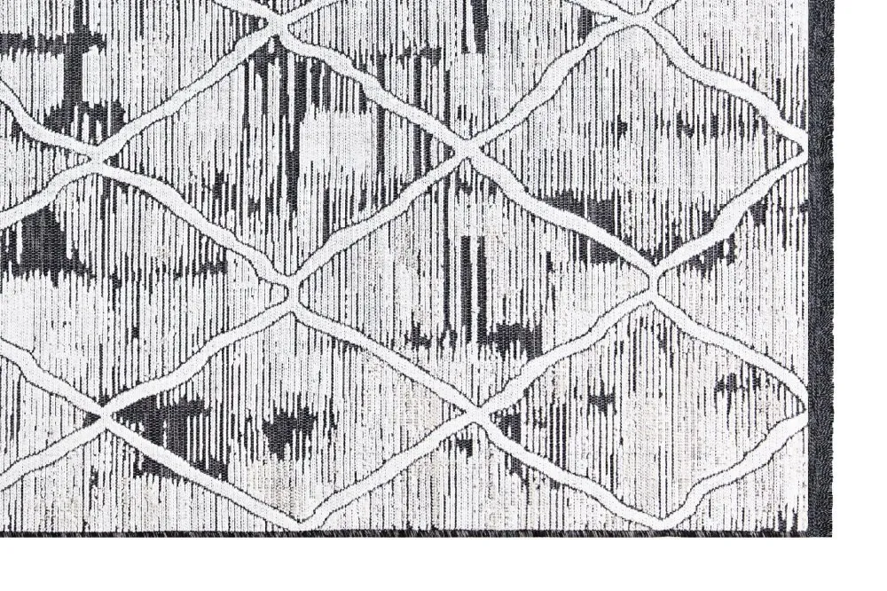 Tepih 65284 Meridyen Black White 157 x 230 (961ELT1962)