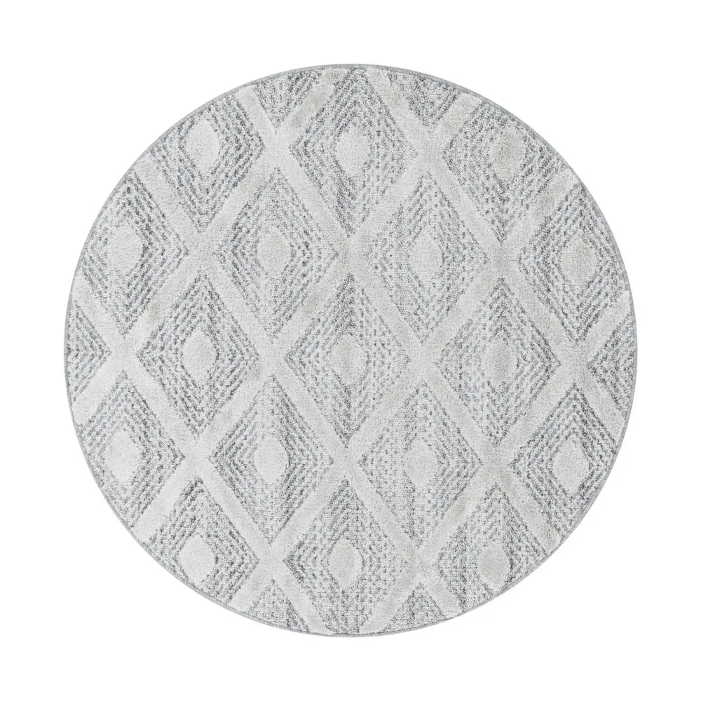 Tepih okrugli Pısa 4707 Grey 120 x 120 (743CDY2775)