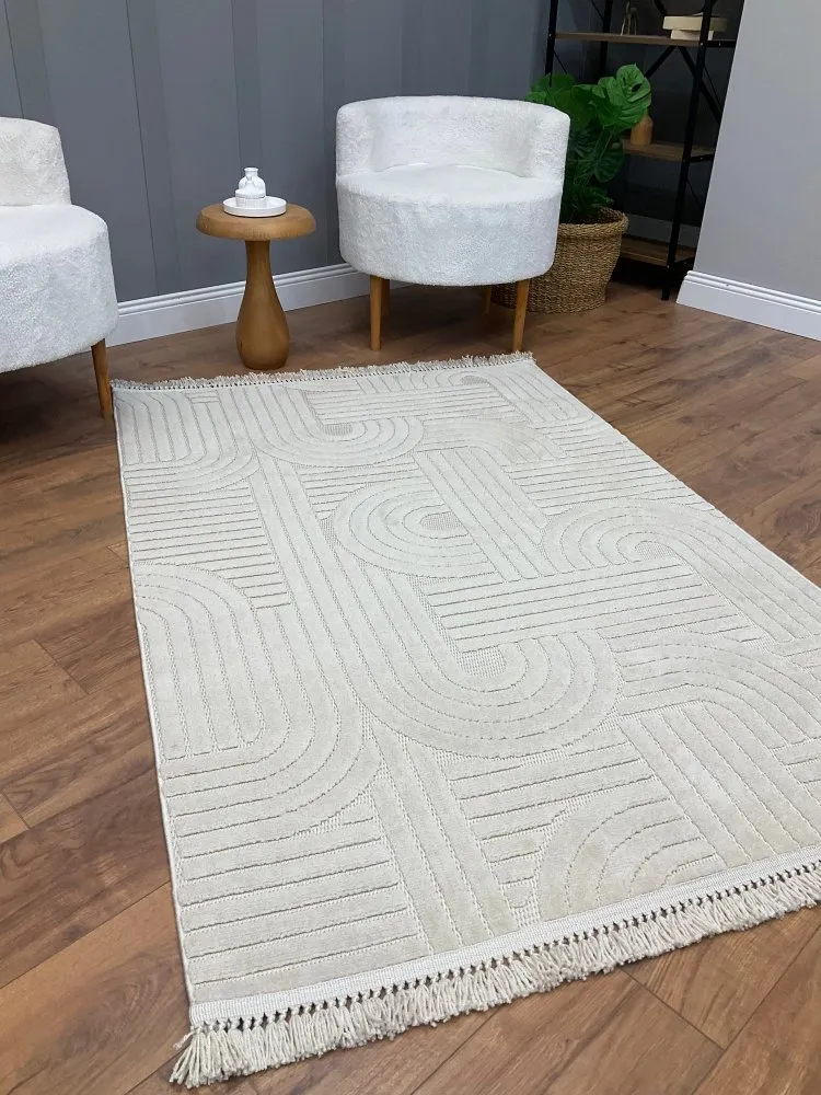 Tepih u bež boji Dizayn Rainbow 100 x 200 (514SRZ1859)